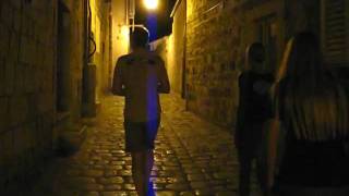 Walking through the alleys in Hvar Croatia [upl. by Anetsirhc]