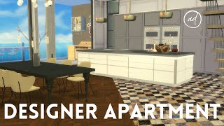 DESIGNER APARTMENT  Sims 4  CC SPEED BUILD [upl. by Odysseus750]