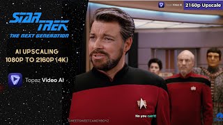 I Beg Your Pardon Will Riker  Upscaled to 4K  Star Trek TNG S04E08 Future Imperfect [upl. by Barris353]