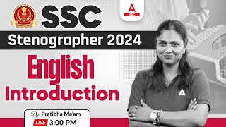 SSC Stenographer 2024  SSC Steno English By Pratibha Mam  Introduction Class [upl. by Lynda]