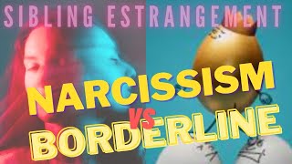 Sibling Estrangement Narcissism VS Borderline  Whats the difference [upl. by Haon]