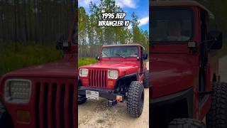 1995 Jeep Wrangler YJ 25 lift on 31x1050s jeep jeepwrangler jeepyj wrangler wrangleryj jeeps [upl. by Bunde]