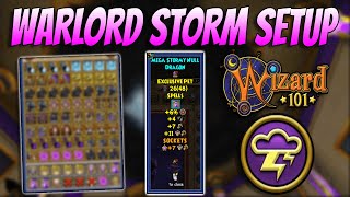 Wizard101 NEW Best Level 170 Storm Build PvP [upl. by Attiuqehs]