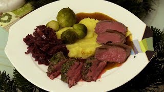 Rehrücken Sous Vide Garen Schritt für Schritt mit Rezept [upl. by Aehtorod]