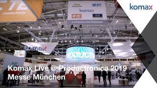 Komax Live  Productronica 2019 Messe München [upl. by Halilahk]