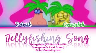 Spongebob  Jellyfishing Song Original amp Reprise  ColorCoded Lyrics [upl. by Adamec]