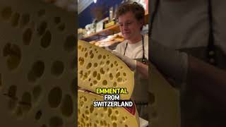 How emmental cheese is cut with thread shorts [upl. by Ttihw]