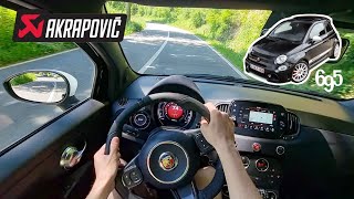 Abarth 695 Esseesse 180hp POV drive  MANUAL [upl. by Gautier]