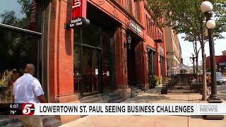 Lowertown neighborhood sees business closures challenges [upl. by Ecertap438]