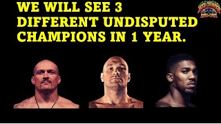 HOOD CHAMPION PREDICTS WE WILL SEE THREE DIFFERENT UNDISPUTED HEAVYWEIGHT CHAMPIONS WITHIN A YEAR [upl. by Marceau]