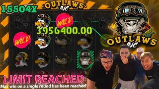 4000000 MAX WIN ON NEW OUTLAWS INC SLOT WORLD RECORD [upl. by Goth]