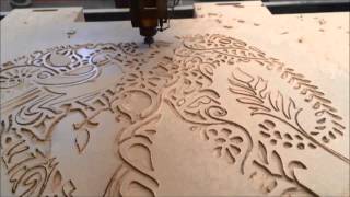 Corte CNC Router madera [upl. by Lief]