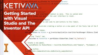 Get Started with Visual Studio and Inventor API  Autodesk Virtual Academy [upl. by Sapowith]