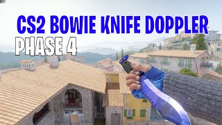 Bowie Knife Doppler Phase 4  CS2 Skin Showcase 191 [upl. by Ailhad]