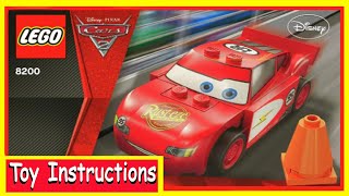 Lego Building Instructions  Disney Lightning McQueen Cars 2 8484 Toy Instructions [upl. by Cirenoj]