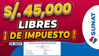 🔴COMO Solicitar Suspensión de Cuarta Categoría 2024  SUNAT [upl. by Aihsenet]