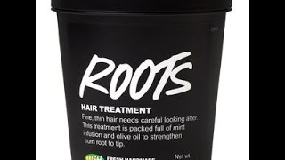 My reivew and demo of the Lush Roots pre shampoo scalp treatment on relaxed hair [upl. by Newnorb]