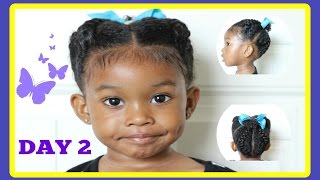 4 Braids Hairstyle  30 Days of Hairstyles  Day 2 [upl. by Orvas]