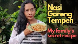 Fried rice for vegetarian  Nasi goreng tempeh  How to cook tempeh  superfast nasi goreng [upl. by Kristine838]