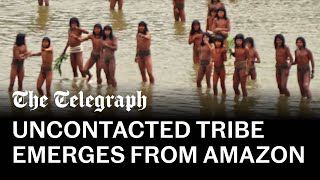 Rare footage of largest uncontacted tribe in the world shows disaster in the making [upl. by Niawtna]