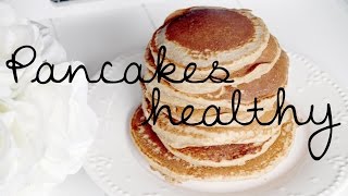 Recette Pancakes sains et groumands sans sucre ni beurre [upl. by Sokairyk]