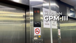 Mitsubishi GPMIII elevator at Cityland Pasong Tamo Tower Makati Philippines [upl. by Atnas]