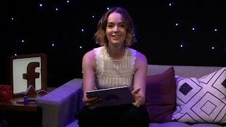 Meet Brigette LundyPaine from Netflix Atypical live video from facebook ny [upl. by Westland]