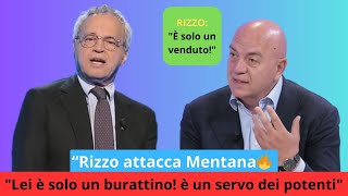 Lite accesa tra Rizzo e Mentana quotLei è dalla parte dei potentiquot [upl. by Bois]