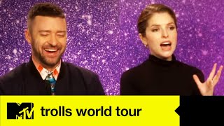 Justin Timberlake amp Anna Kendrick On Trolls World Tour amp Who Would Win In A RiffOff  MTV Movies [upl. by Havens]