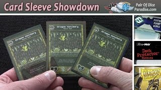 Card Sleeve Review Fantasy Flight vs Ultra Pro vs Dragon Shield [upl. by Nahgaem748]