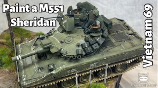 Sheridan M551 Paint and weather step by step vietnamwar [upl. by Emerick356]