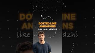 HOW TO GET THESE DOTTED LINE ARROWS Like Iman Gadzhi adobepremier videoeditor [upl. by Htial561]