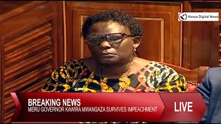 LIVE Fireworks in senate as Meru Governor Kawira Mwangazas impeachment motion is heard DAY 2 [upl. by Waki1]