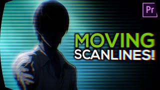 Moving Scanlines OVERLAYS for Premiere Pro Tutorial [upl. by Cates]