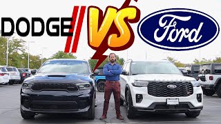 Is A V8 Always Better 2025 Ford Explorer ST vs Dodge Durango RT [upl. by Imij645]