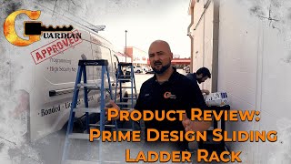 Prime Design Ladder Rack  Sliding Ladder Rack Installation amp Review [upl. by Aleakcim]