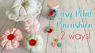 How to Make a Petal amp Tomato Pincushion Easy Sewing [upl. by Petronia]