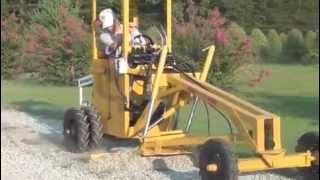 Gravely Powered Motor Grader Tractor [upl. by Sikata]