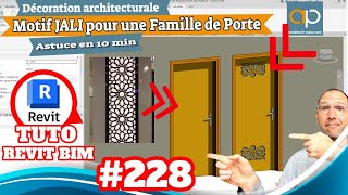 JALI dans famille de Porte REVIT  Astuce et technique de PRO en 10 min  Tuto Gratuit n°228 [upl. by Htiduj]