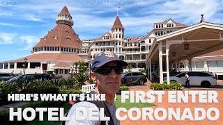 Here’s What Its’s Like Entering San Diego’s HISTORIC Hotel Del Coronado 🇺🇸 [upl. by Leik615]