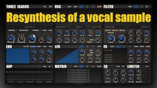 Tone2 Icarus tutorial Resynthesis [upl. by Rudie914]