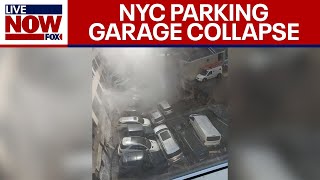 NYC parking garage collapse Reports of multiple injuries in Lower Manhattan  LiveNOW from FOX [upl. by Nnylekoorb]