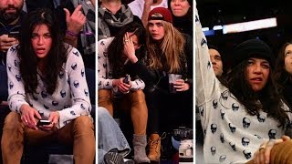 Michelle Rodriguez Scores A Super Model at the Knicks Game  TMZ [upl. by Valleau]