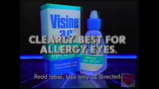 Visine AC Allergy Eye Drops  Television Commercial  1988 [upl. by Jeff]