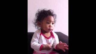 Bella blasian baby enjoying Mickeys hot dog dance [upl. by Anonyw]