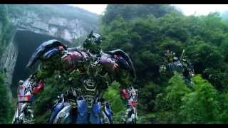 Transformers Age of Extinction  Optimus Prime SpeechThe Battle BeginsDinobots Charge [upl. by Anitsyrc]