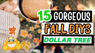 BEAUTIFUL Dollar Tree 2024 FALL DIYS to TRY  FALL Home Decor [upl. by Zulema]