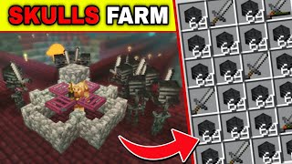 SIMPLE 120 WITHER SKELETON Farm Tutorial for Minecraft Bedrock amp PE Easy Tutorial [upl. by Chantal]