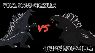 Final Wars Godzilla vs Heisei Godzilla [upl. by Zebaj500]