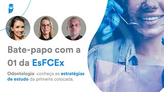 Batepapo com a 01 da EsFCEx Odontologia conheça as estratégias de estudo da primeira colocada [upl. by Iosep]